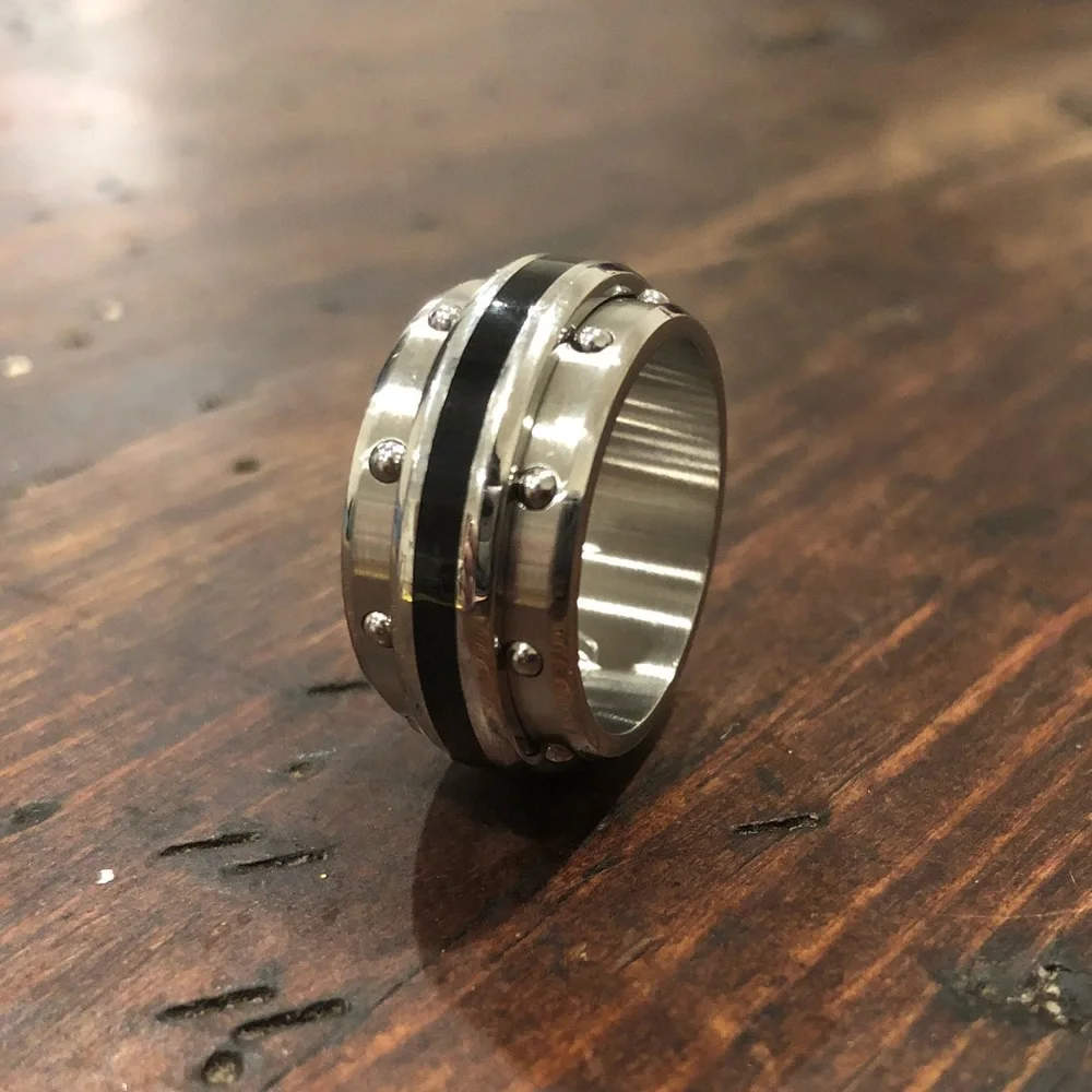 316L Stainless Steel Spinning Ring for Men